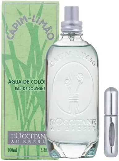 Colônia Capim-Limão, Kit com Fragrância Cítrica Unissex 100ml e Dispenser de Perfume, Vegano
