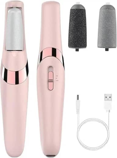 Lixa Elétrica para Pés Recarregável com Sucção Derma Vac – Removedor de Calos Portátil com 2 Lixas, Esfoliação Profunda e Spa Relaxante em Casa