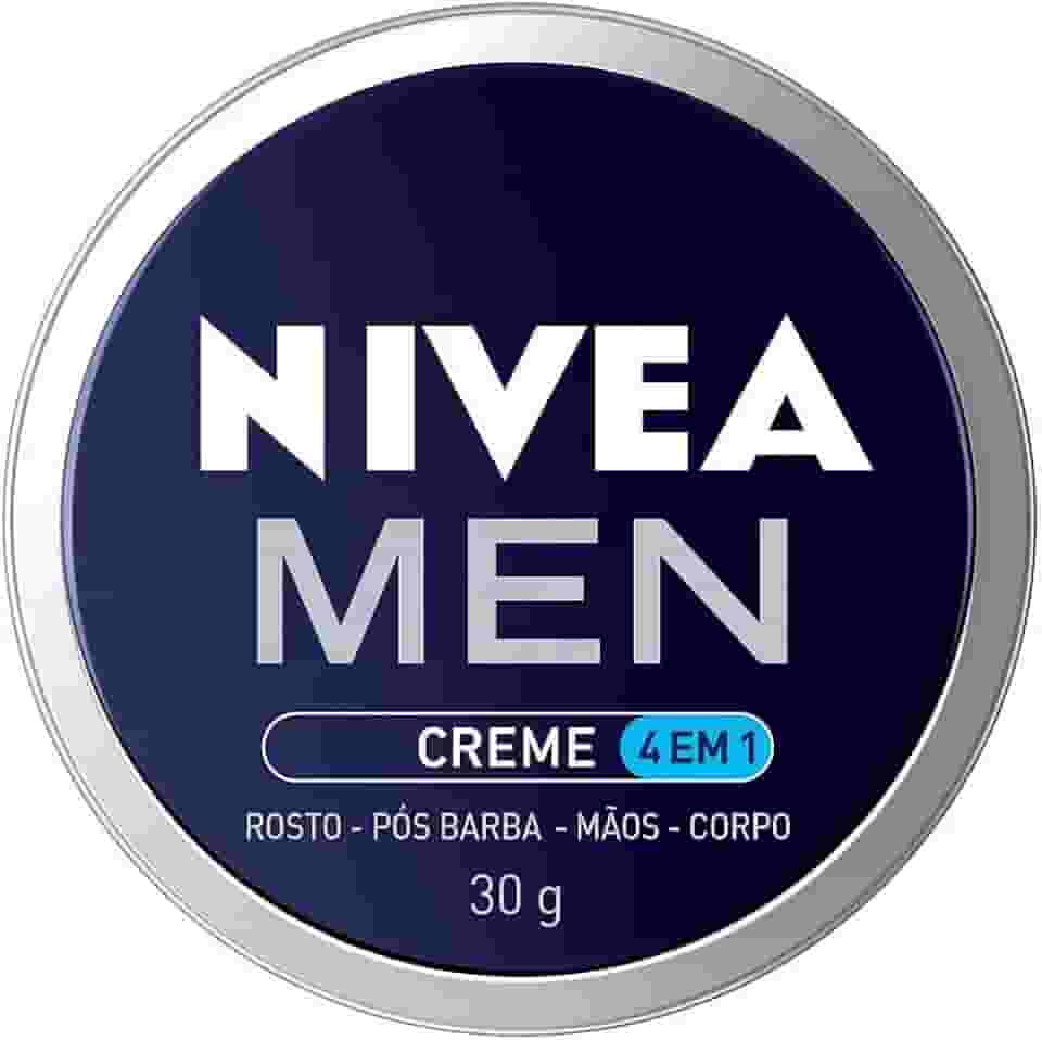 NIVEA MEN Creme Masculino 4 em 1 30g - Hidratação intensa, evita ressecamento, com vitamina E, textura creme, rápida absorção
