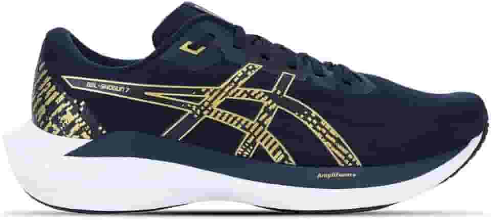 Tênis Asics Gel-Shogun 7 Marinho e Dourado