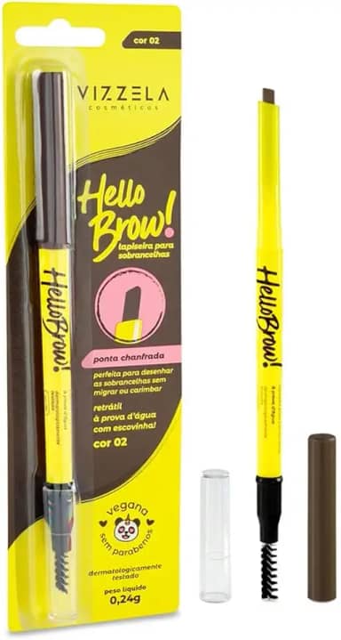 Lapiseira Para Sobrancelhas Hello Brow nº 02 - VZ-53 - Vizzela