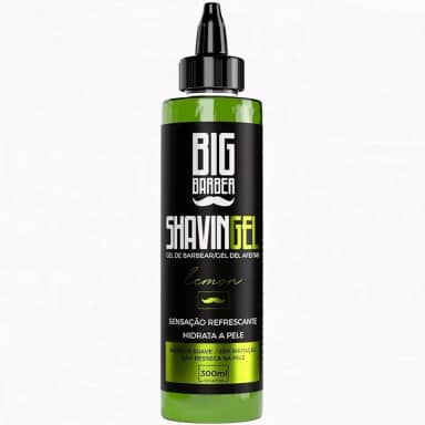 Shaving Gel Barbear Bisnaga Big Barber Lemon 300ml Profissional