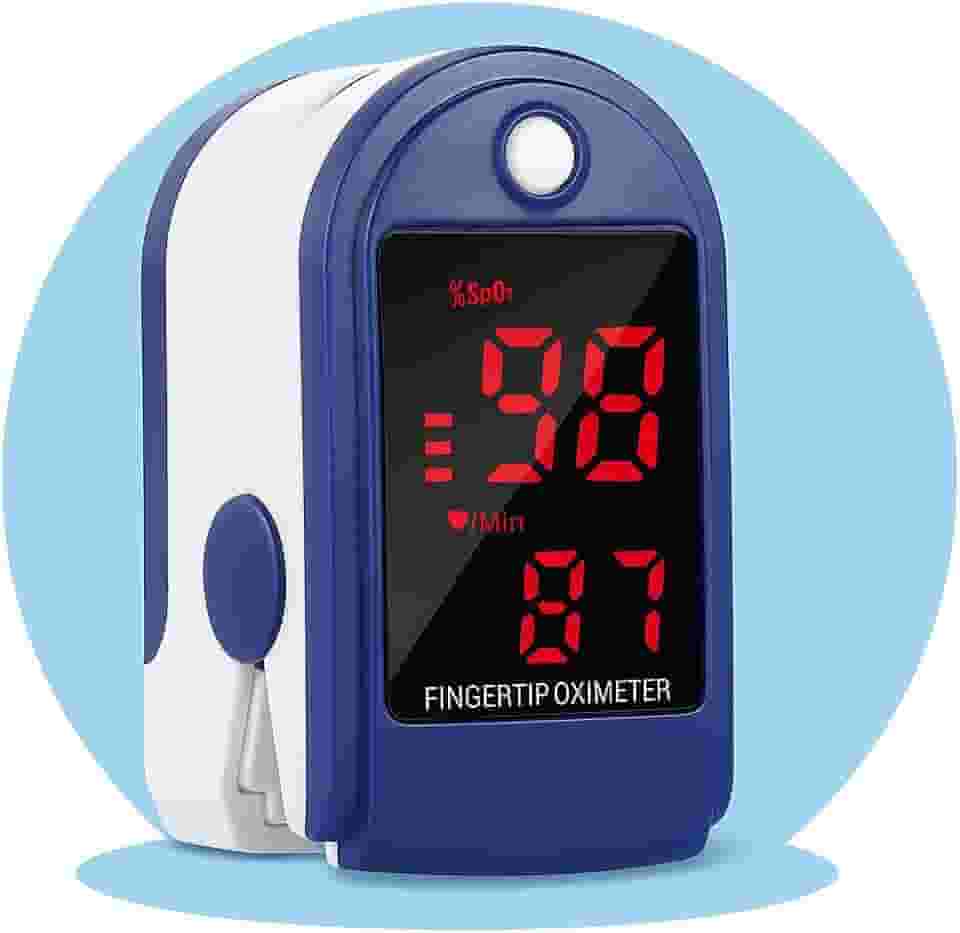Oxímetro de Dedo Digital Medidor Pulsação e Saturação de Oxigênio SpO2 Batimentos Cardiacos