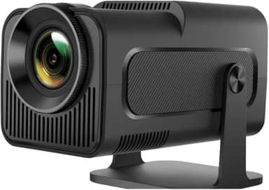 Projetor HY320 Smart Android 11, Cinema em Casa Portátil 1080p Nativo com Suporte 4K, WiFi 6 e Bluetooth 5.0, Ângulo Ajustável 180°, Tela de até 150 Polegadas