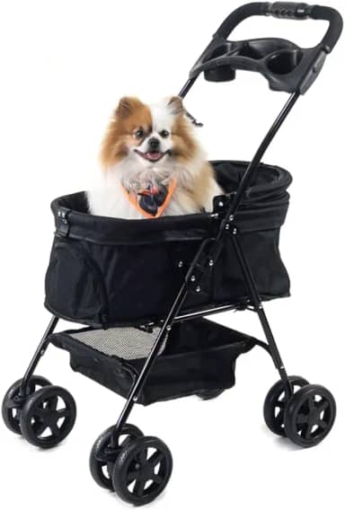 Carrinho de passeio para Pet, animal de estimação, cachorro, cão, gato de pequeno porte até 15 Kg