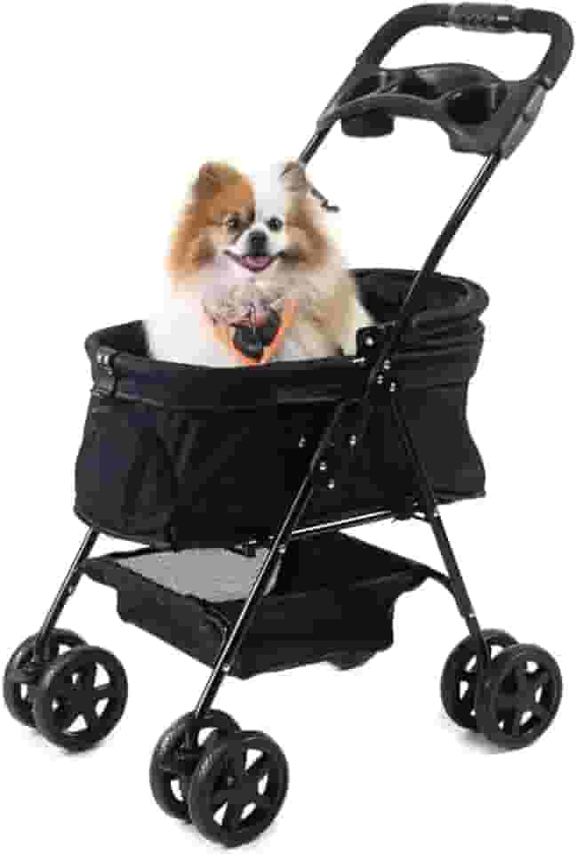 Carrinho de passeio para Pet, animal de estimação, cachorro, cão, gato de pequeno porte até 15 Kg