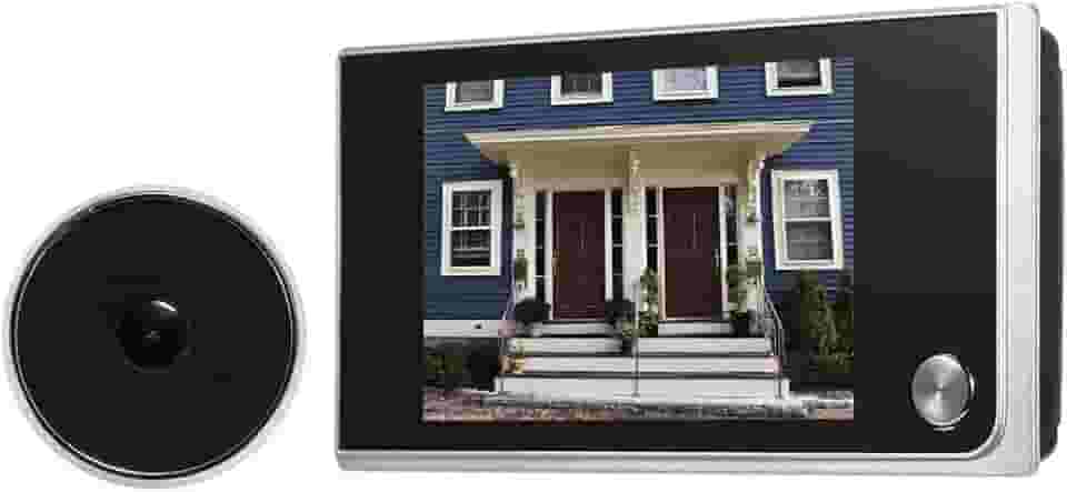 Câmera digital de porta de 3,5 polegadas LCD colorido de 120 graus Visor de olho mágico Visor de olho de porta (pilhas não incluídas)