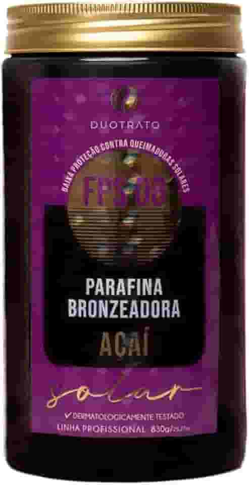 Parafina bronzeador acelerador de bronzeado Duotrato 830g (Açaí)