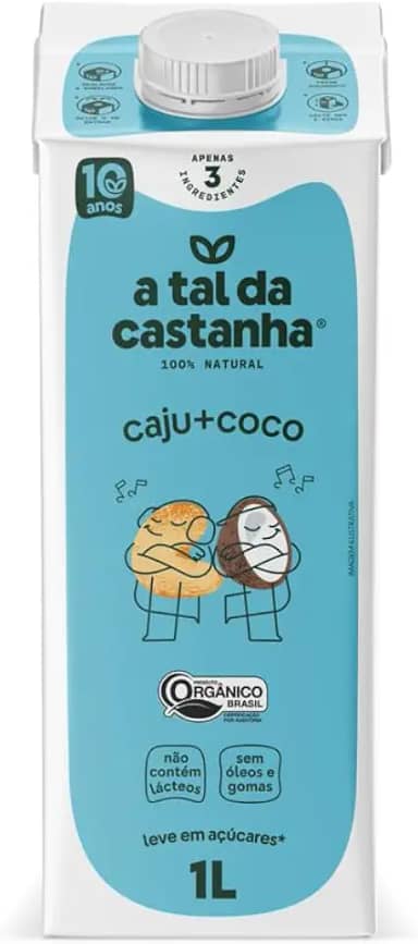 3 Corações A Tal Da Castanha Caju+Coco - Bebida Vegetal 1L