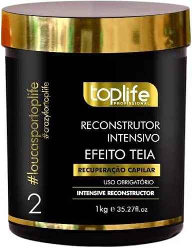 Máscara Reconstrutora Intensiva, Toplife Profissional, Recuperação Capilar 1kg