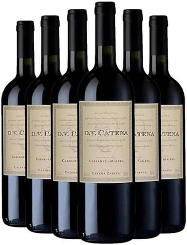 DV Catena Vinho Argentino Tinto, Cabernet-Malbec, Vidro, 6 Unidades, Armazenamento Horizontal, 30 cm Altura