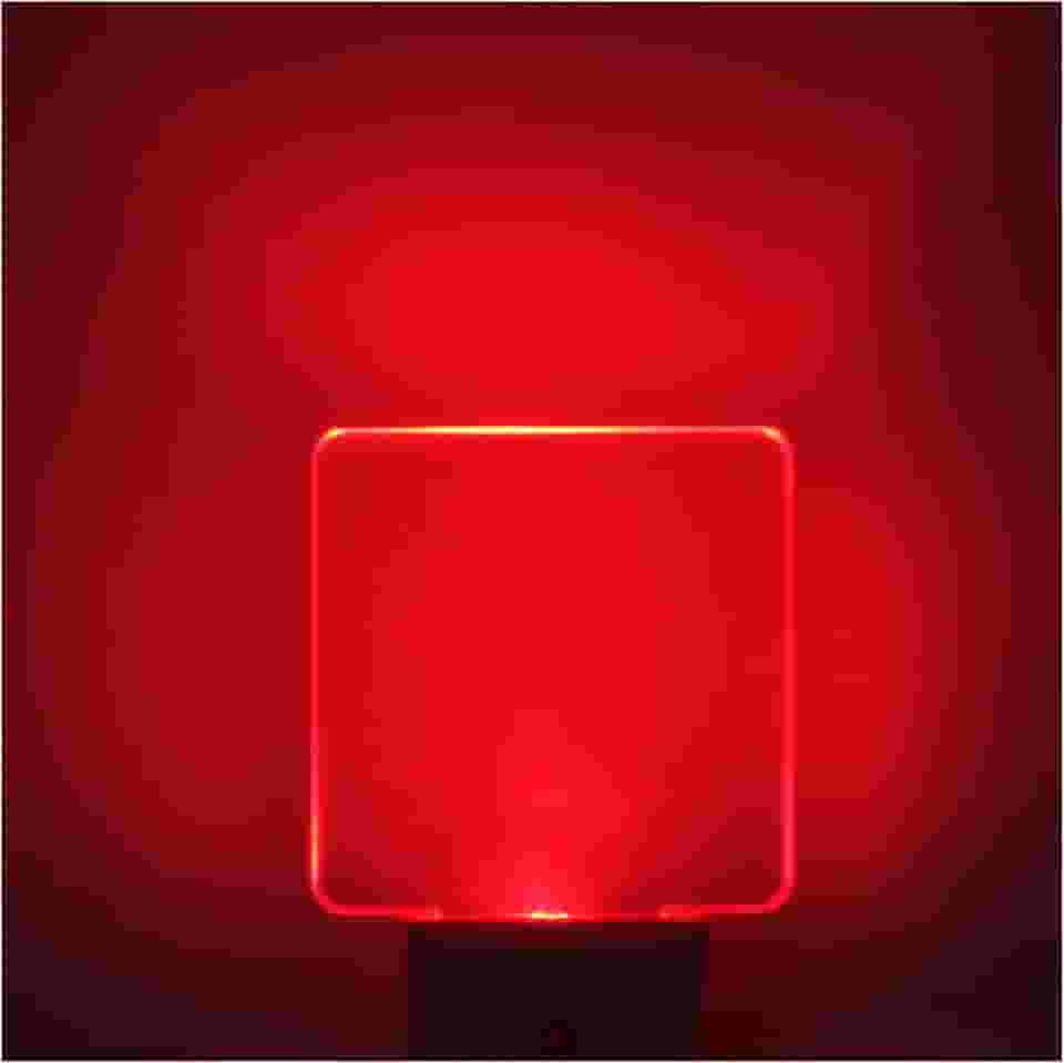 U4GLORY Pacote com 2 lâmpadas noturnas vermelhas, luz noturna vermelha de 0,5 W com sensor do crepúsculo ao amanhecer, luz noturna de LED liga/desliga automática na parede, perfeito para quarto de