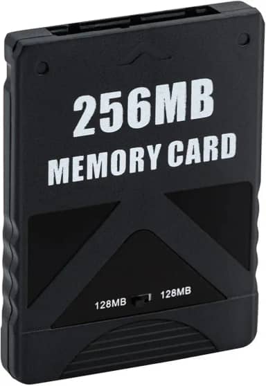Mcbazel Cartão de Memória de Jogo de Alta Velocidade de 256 MB para Playstation 2 - Preto (1 Pacote)