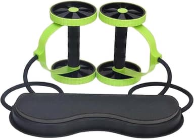 Aparelho Portátil de Ginástica Kit De Treino Com Rodas Abdominais Braços Nádegas Multifuncional Fitness