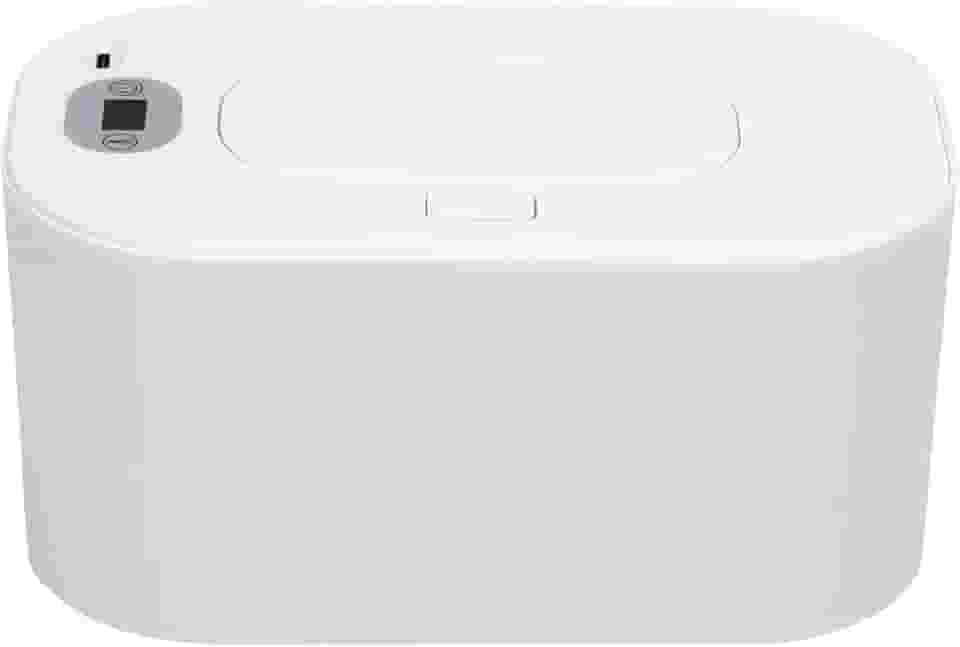 Asixxsix Aquecedor de lenços umedecidos para bebês, controle de temperatura de 40-55 °C, dispensador de lenços umedecidos de grande capacidade com função de aquecimento rápido (Ajuste da temperatura branca)