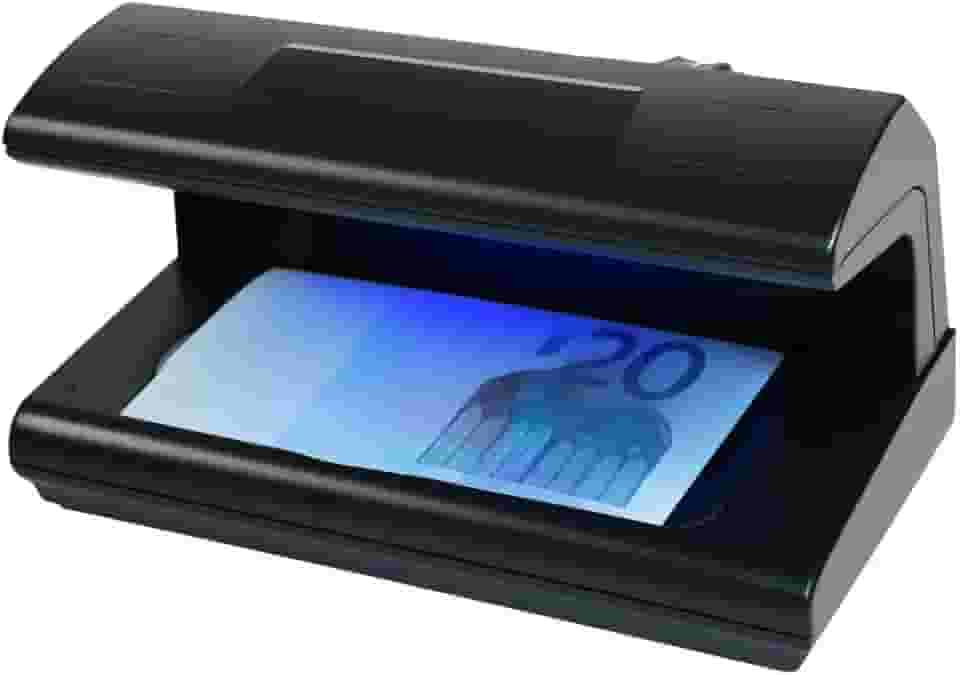 Detector de Notas Falsas & Documentos | Luz Ultravioleta 4W, Bivolt Automático, Portátil e À Prova de Fraude