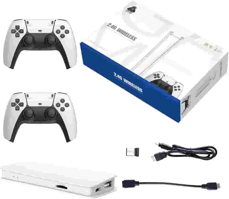 Bastão de jogo retrô M15, saída HDMI 4K e controle sem fio, console de videogame Plug and Play com mais de 30.000 jogos, console de jogos Arcade (128G)