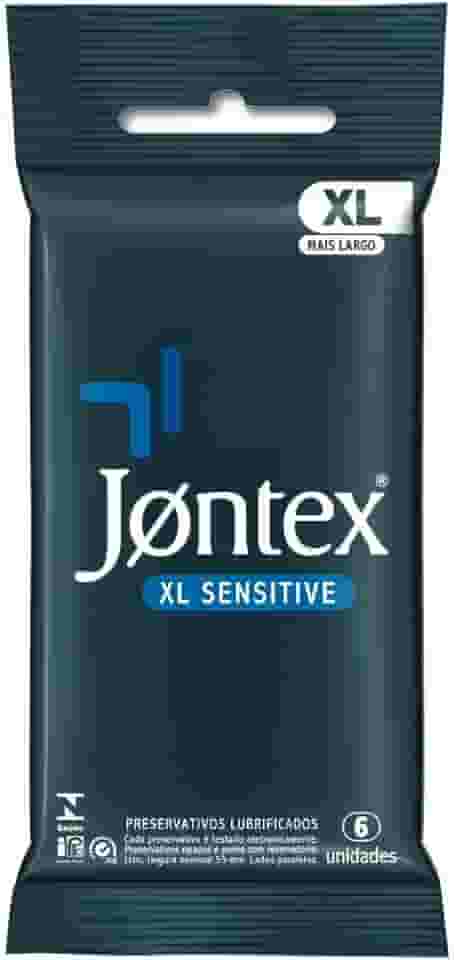 Preservativo Camisinha Jontex Sensitive XL - 6 Unidades