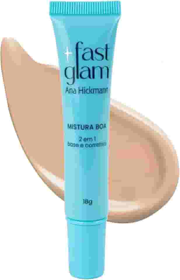 Mistura Boa Base 2 em 1 – Claro 1 – Ana Hickmann – Base e corretivo com alta cobertura e efeito matte