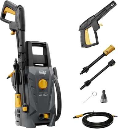WAP Lavadora de Alta Pressão WL 1820 com Agulha Desobstruidora, 330L/h, Bico Ajustável, 1500psi 1400W 127V