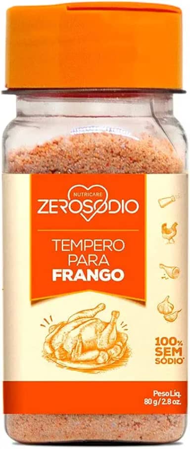 Tempero para Frango Zero Sódio 80g