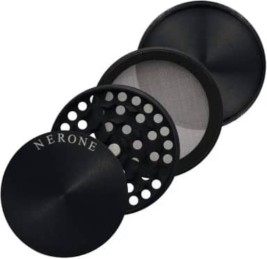 Dichavador/Moedor NERONE 4 partes metal preto