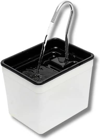 Bebedouro para Gatos Silencioso e Econômico, Fonte de Água Automática que Não Gasta Energia e Não Faz Barulho(Branco)