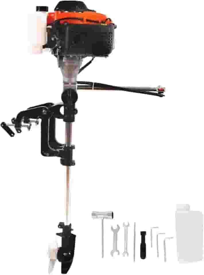 K Nakasaki Motor de Popa de Barco 30 kg, 63 CC, 3 HP, 2 Tempos Potente