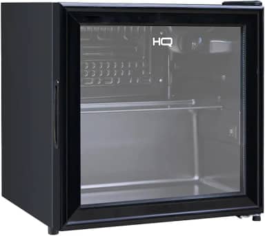 Frigobar Expositor Vertical HQ Vidro Duplo 50 Litros Preto HQ-50FBPV (127V)