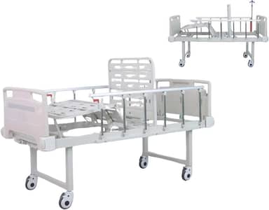 Cama Hospitalar Fowler Leito Manual 2 Movimentos 5 Posições Suporta até 180 Kg Pro2 Plus Healt Clean