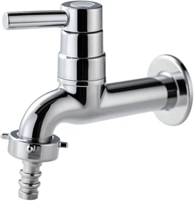 Torneira para Jardim e Tanque, ABS, com Bico para Mangueira, Lavanderia