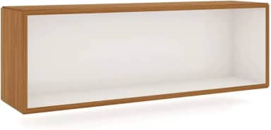 Nicho Retangular de 99cm Dalla Costa - Freijó/Off White