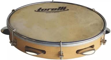 Pandeiro Injetado 10″ – Pele animal Torelli TP 300
