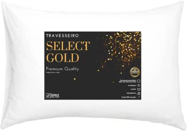 Travesseiro TRP Imports Select Gold 100% Algodão Antialérgico Fibra de Silicone