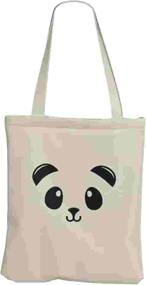 Ecobag Panda Bolsa de Praia Grande Sacola de Tecido Dobrável Ecológica Feminina 30x40 REC Store