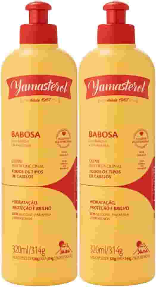 Kit 2 Creme Multifuncional Babosa Yamasterol Capilar Todos Tipos De Cabelo Hidratação Yama 320ml