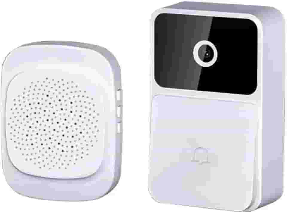 Campainha Inteligente Sem Fio com Câmera e Áudio, Wi-Fi, Visão Noturna e App para Monitoramento em Tempo Real