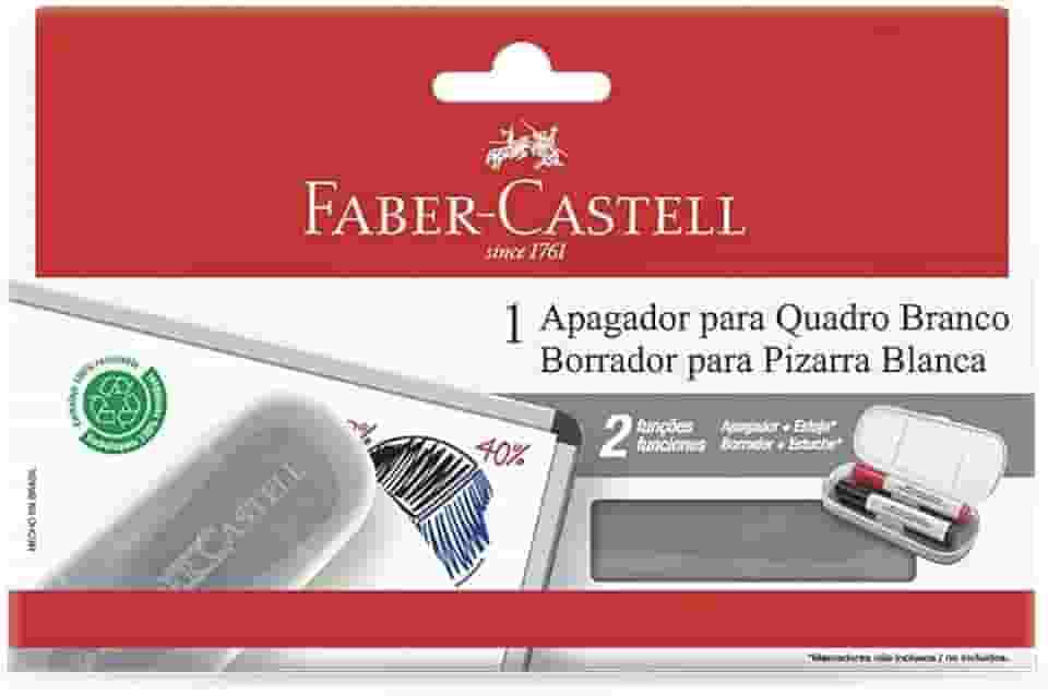 Apagador Quadro Branco Com Estojo - 01 Unidade, Faber-Castell, OF/522AP, Multicor
