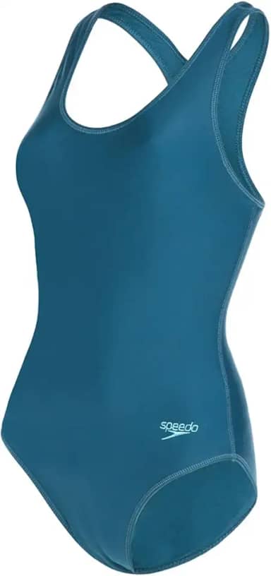 Maiô, Speedo, Racerback, Tecido Liso com Lycra Xtra Life Para Alta Performance, tamanho G - Azul