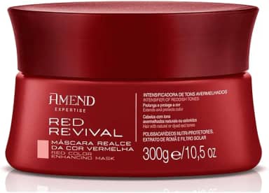 Amend Máscara Realce Da Cor Vermelha Red Revival 300 G