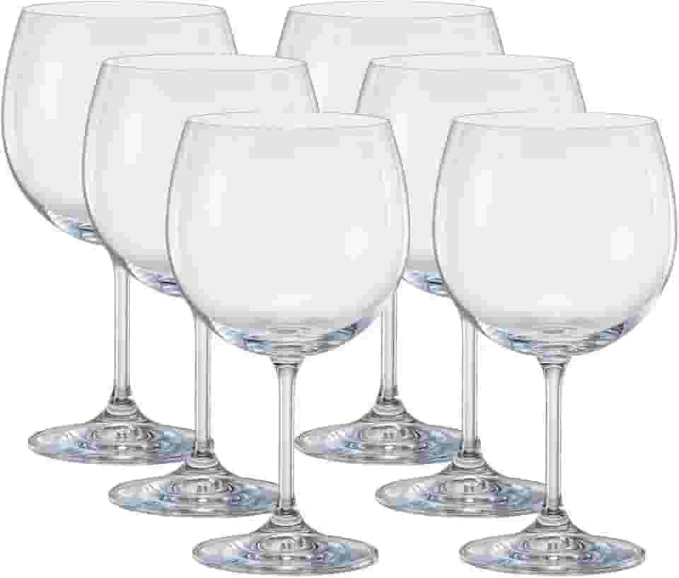 Jogo de 6 Taças para gin tonica Anna em cristal ecológico 600ml A19cm