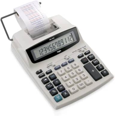 Calculadora com Bobina 5121 Elgin - 12 Digitos Bicolor Alimentação por Pilhas ou Fonte