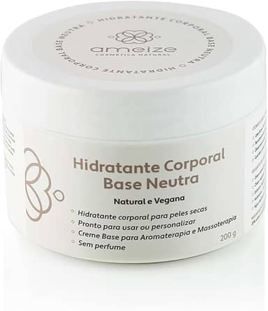 Creme Neutro Hidratante Corporal Natural e Vegano 200 gramas