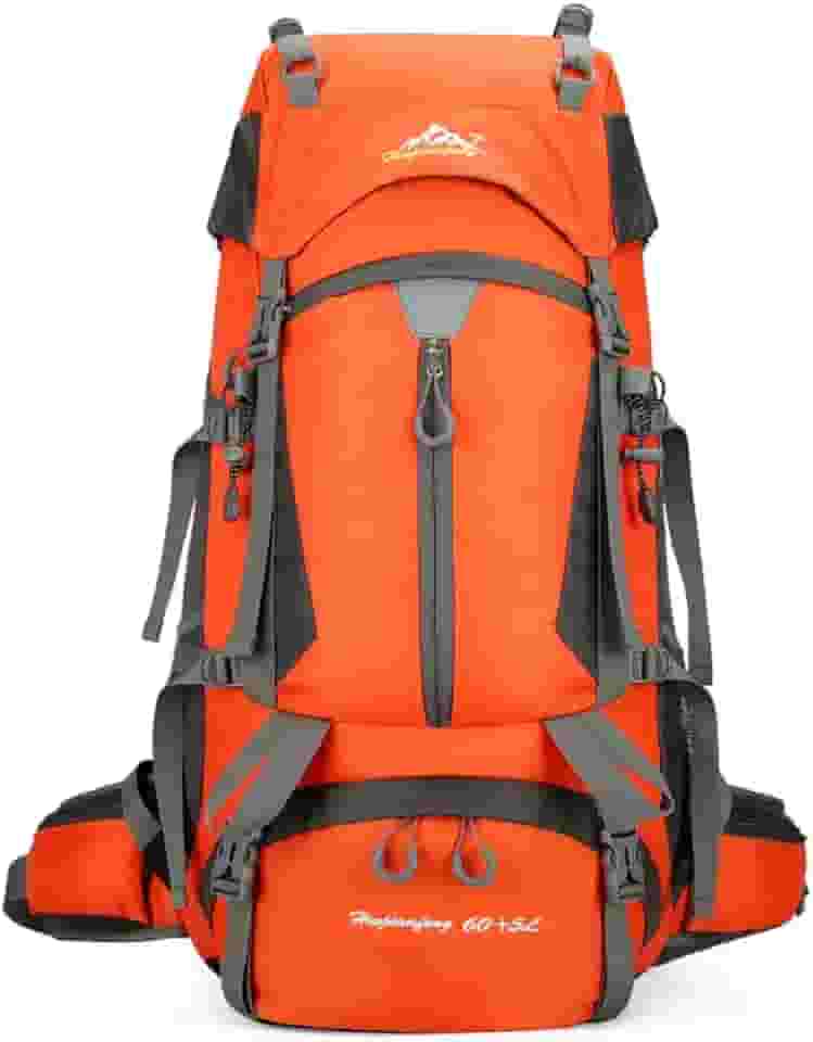 Mochila Impermeavel Trilha Camping Viagem Reforcada 60+5l