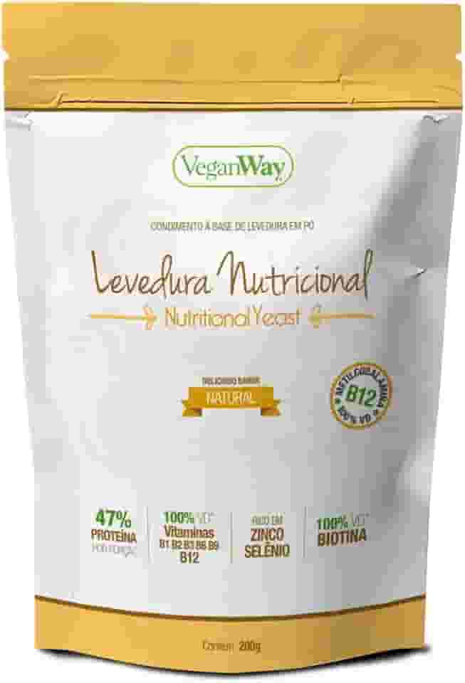 Levedura Nutricional Em Pó Sabor Natural 200Gr - Nutritional Yeast - Veganway