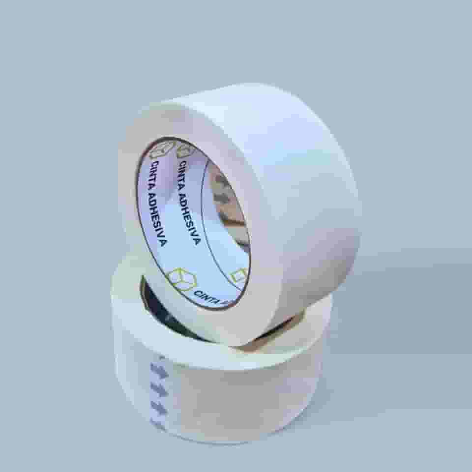 Kit 2 Rolos Fita Crepe 48mm x 50m - Uso Geral, Pintura e Embalagem, Alta Aderência