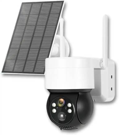 Camera de Segurança Solar Externa 360° Visão Noturna a prova d´água IP65