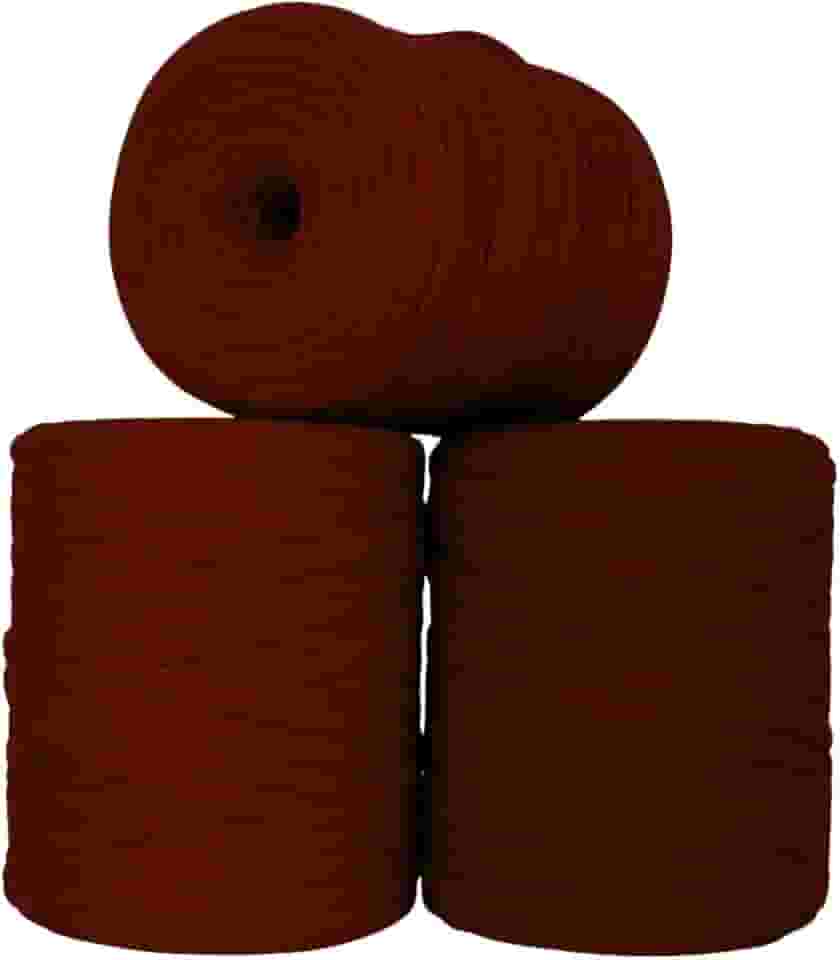 SYMEON Fio de Malha 1kg Ecologico Residual 140m para Crochê Tricô Artesanato (Tons de Bordô)