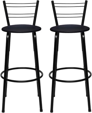Kit 2 Banqueta Alta para Balcão Cozinha Premium Bar de Aço