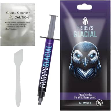 Pasta Térmica Friosys Glacial 12.8w/mk 1g Seringa de Alto Desempenho